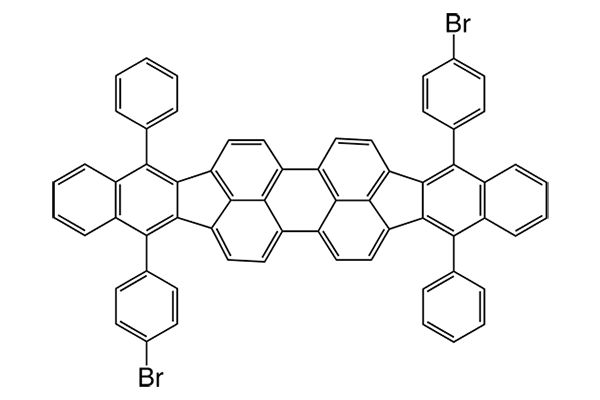 5,15-Bis(4-bromophenyl)-10,20-diphenyl-bisbenz[5,6]indeno[1,2,3-cd:1',2',3'-lm]peryleneͼƬ